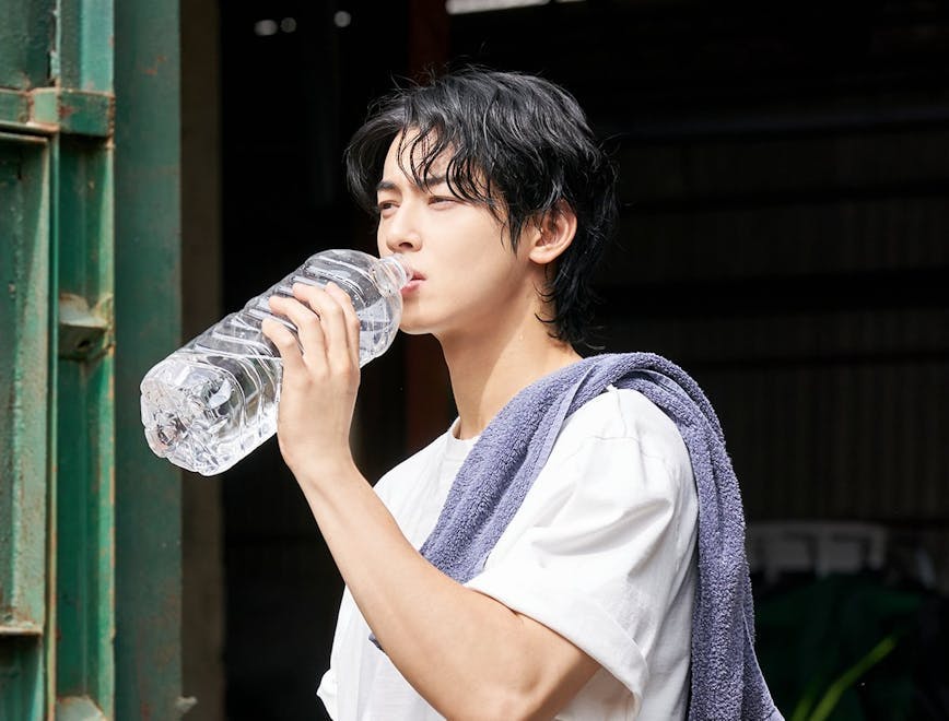 boy male person teen beverage bottle shaker